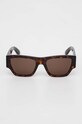 Akcesoria Alexander McQueen okulary przeciwsłoneczne AM0393S brązowy