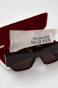 Alexander McQueen okulary przeciwsłoneczne AM0393S brązowy