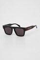 Alexander McQueen okulary przeciwsłoneczne AM0397S czarny AA00