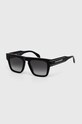 Alexander McQueen okulary przeciwsłoneczne AM0397S czarny AA00