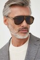 Слънчеви очила Gucci авиатор кафяв GG1286S