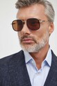 Gucci okulary przeciwsłoneczne pilotki brązowy GG1310S