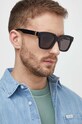 Alexander McQueen okulary przeciwsłoneczne jednolita czarny AM0432SA