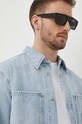 Gucci occhiali da sole a tinta unita nero GG1460S
