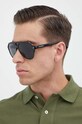 Сонцезахисні окуляри Dolce & Gabbana однотонна з деталлю чорний 0DG4452