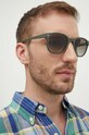 Emporio Armani okulary przeciwsłoneczne prostokątne zielony 0EA4225U