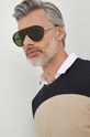 Сонцезахисні окуляри Gucci однотонна з деталлю коричневий GG1515S