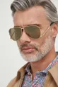 złoty Saint Laurent okulary przeciwsłoneczne Męski