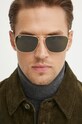Ray-Ban occhiali da sole CARAVAN a tinta unita oro 0RB3136