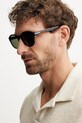 BOSS ochelari de soare rotund negru BOSS.1721/S
