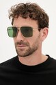 Alexander McQueen napszemüveg aviator arany AM0500S