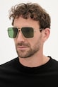 Alexander McQueen okulary przeciwsłoneczne pilotki złoty AM0500S