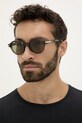 Zegna okulary przeciwsłoneczne jednolita brązowy EZ0253.5050N