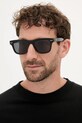 Montblanc ochelari dreptunghiular negru MB0254S