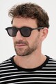 Montblanc ochelari dreptunghiular negru MB0384S