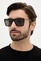 BOSS ochelari de soare dreptunghiular negru BOSS.1844/S