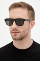 Солнцезащитные очки Montblanc геометрические чёрный MB0421S