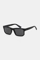 Armani Exchange okulary przeciwsłoneczne prostokątne czarny 0AX4165S.807887