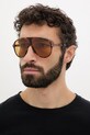 Tom Ford okulary przeciwsłoneczne jednolita brązowy FT1211.6553E