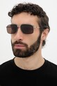 Balenciaga ochelari de soare pentru bărbați argintiu BB0492S