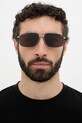 Balenciaga ochelari de soare pentru bărbați BB0492S argintiu