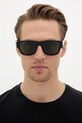 Gucci квадратные солнцезащитные очки для мужчин GG2075S чёрный