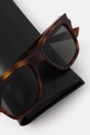 Akcesoria Saint Laurent okulary przeciwsłoneczne wayfarer męskie SL.875 brązowy