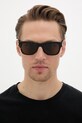 Saint Laurent ochelari de soare Wayfarer pentru bărbați SL.877 maro
