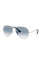Ray-Ban - Сонцезахисні окуляри Aviator Classic срібний 0RB3025.003/3F.55