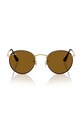 Ray-Ban ochelari de soare ROUND METAL 0RB3447 maro AA00