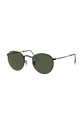 czarny Ray-Ban okulary ROUND METAL Unisex