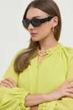 czarny Versace okulary przeciwsłoneczne