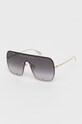 Alexander McQueen okulary przeciwsłoneczne AM0362S złoty AA00