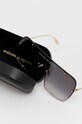 Alexander McQueen okulary przeciwsłoneczne AM0362S złoty