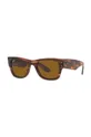 brązowy Ray-Ban okulary przeciwsłoneczne MEGA WAYFARER Unisex