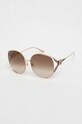Gucci okulary przeciwsłoneczne okrągłe żółty GG0225S