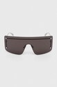 Alexander McQueen okulary przeciwsłoneczne jednolita srebrny AM0412S