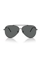 Ray-Ban okulary przeciwsłoneczne LENNY KRAVITZ X AVIATOR REVERSE czarny 0RBR0101S