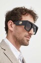 Сонцезахисні окуляри Etro однотонна з деталлю чорний ETROSCREEN