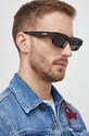 Bottega Veneta okulary przeciwsłoneczne jednolita czarny BV1250S