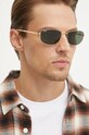Akcesoria Ray-Ban okulary przeciwsłoneczne 0RB3732 złoty