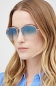 Akcesoria Ray-Ban okulary przeciwsłoneczne 0RB3735 srebrny