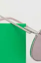 srebrny Bottega Veneta okulary przeciwsłoneczne