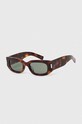 Saint Laurent okulary przeciwsłoneczne jednolita brązowy SL.697