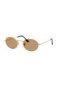 Ray-Ban ochelari de soare OVAL neted galben 0RB3547