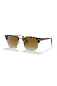 Ray-Ban okulary przeciwsłoneczne CLUBMASTER jednolita brązowy 0RB3016