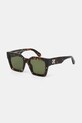Off-White occhiali da sole a tinta unita nero OERI13I.506055