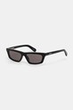 Jacquemus okulary przeciwsłoneczne TRAPEZI jednolita czarny JAC136C1SUN