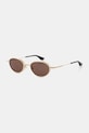 Alexander McQueen ochelari de soare uniforme aur AM0523S
