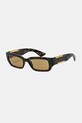 Bottega Veneta okulary przeciwsłoneczne jednolita brązowy BV1406S